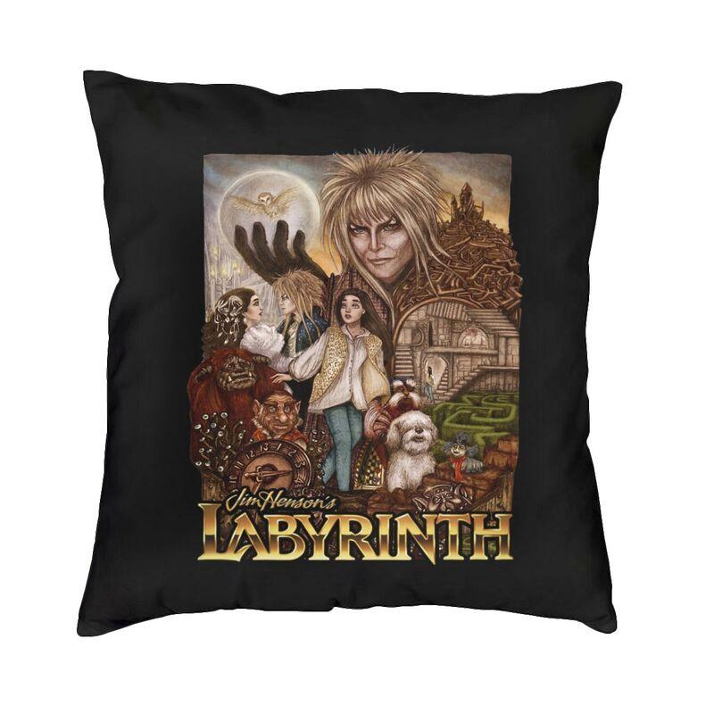 Labyrinth Movie Cushion Cover x Soft Horror Adventure Movie Throw Pillow Case for Sofa Car Square Pillowcase Decoration