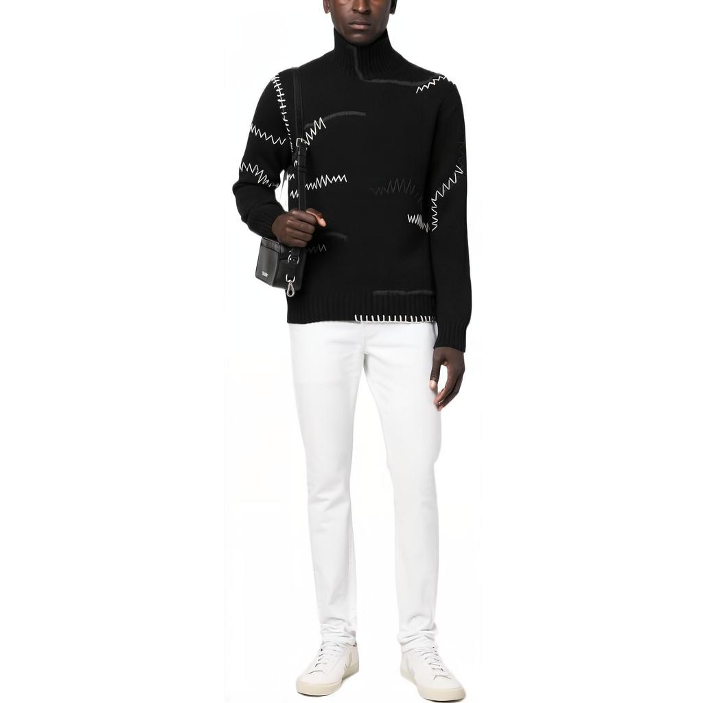 EMPORIO ARMANI Sweaters Men's Black Turtleneck Moderate Other 6L1MV8-1M07Z-0999