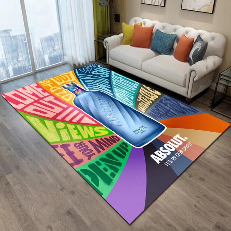 Absolut-Vodka Printing Carpet Living Room Bedroom Rugs of Photography Prop Photo Birthday Gift Carpets for Bed Room Alfombras