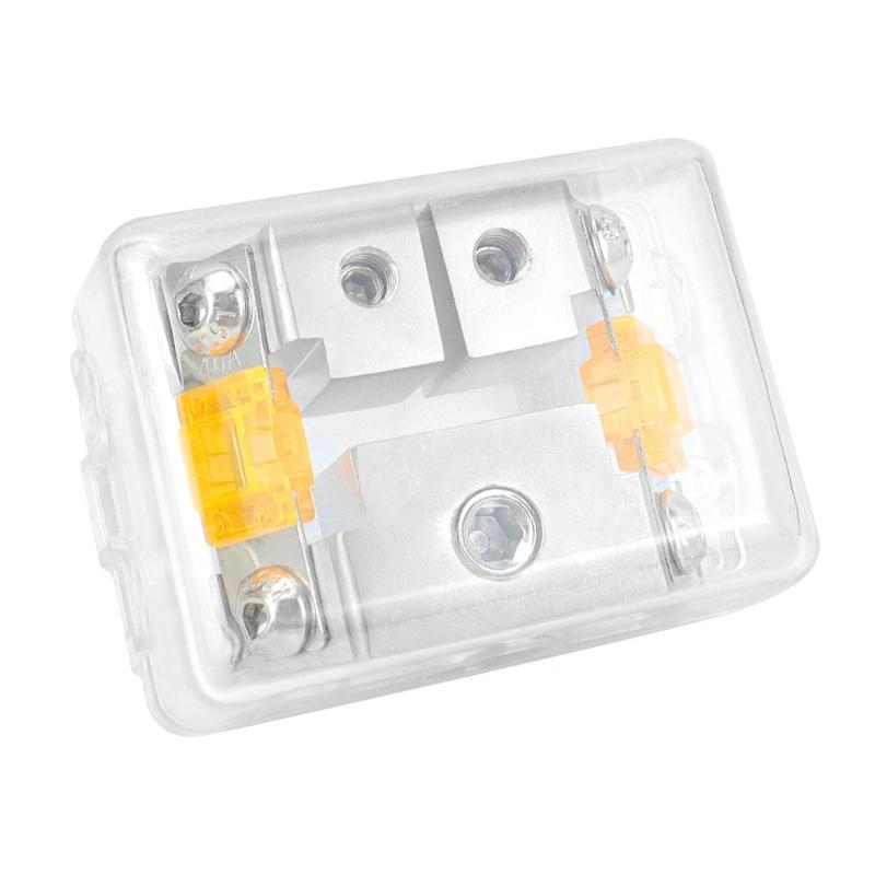 Vehicle Circuit Expansion Kit 1 To 2 Way Fuses Box With Overload Protection Ideal For Car Audios And Lighting Upgrades