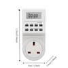 UK Plug Digital Timer Switch Multi-functional Digital Display Electronic Timer Outlet Wall Plug-in Energy Saving Timer