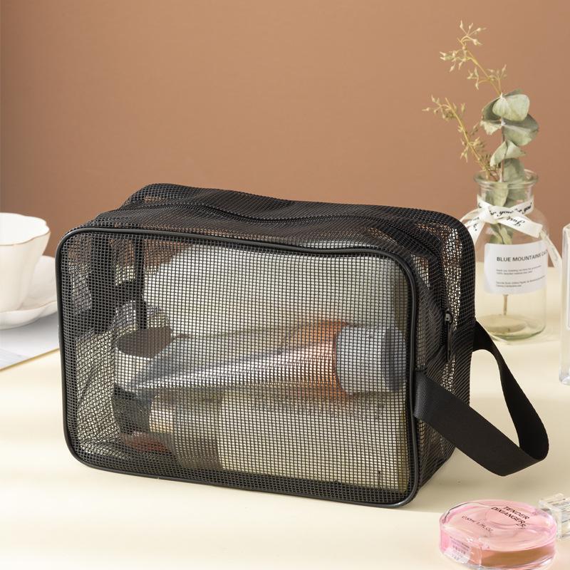 Mesh Shower Caddy Tote Bag Cosmetic Makeup Storage Bag Multifunctional Shower Bag Large Capacity Portable Toiletry Organizer