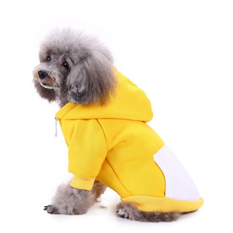 Dog Hoodie Sweatshirt Warm Fleece Pet Clothes Small Dogs Winter