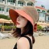 Женская дышащая летняя шляпа от солнца в корейском стиле - Универсальный вязаный дизайн «рыбака»
