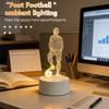 Ночник футболиста, креативный USB 3D декоративный светильник, подарок на день рождения для семьи и друзей.