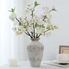 Decorative Fake Cherry Blossoms Branches Silk Artificial Faux Plants  Wedding Decoration