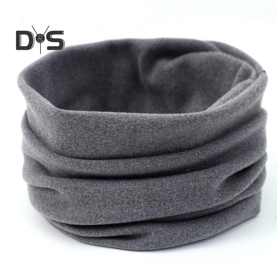 Men Women Thermal Scarf Thickened Double-Sided Velvet Lining Winter Dyeing Scarf Good Heating Insulation High Elasticity Scarf