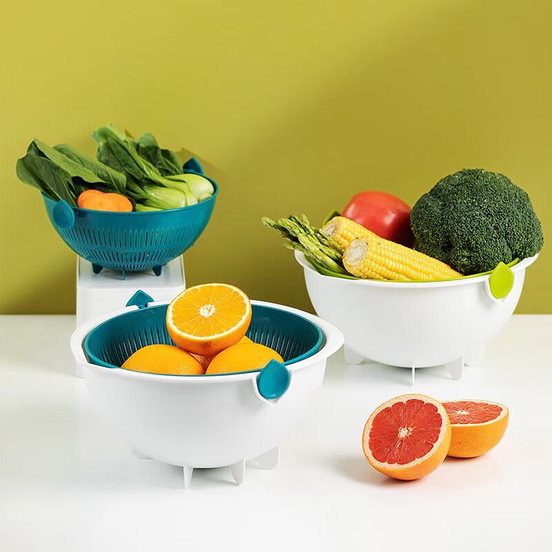 CHAHUA Double-Layer Flip Drain Basket