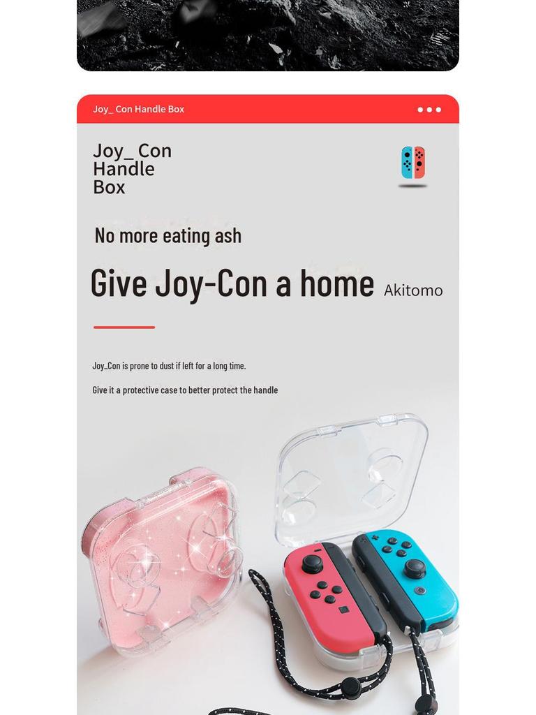 Прозрачный защитный чехол AJI из поликарбоната для левой/правой ручки Switch Joy-Con, совместимый с моделями OLED