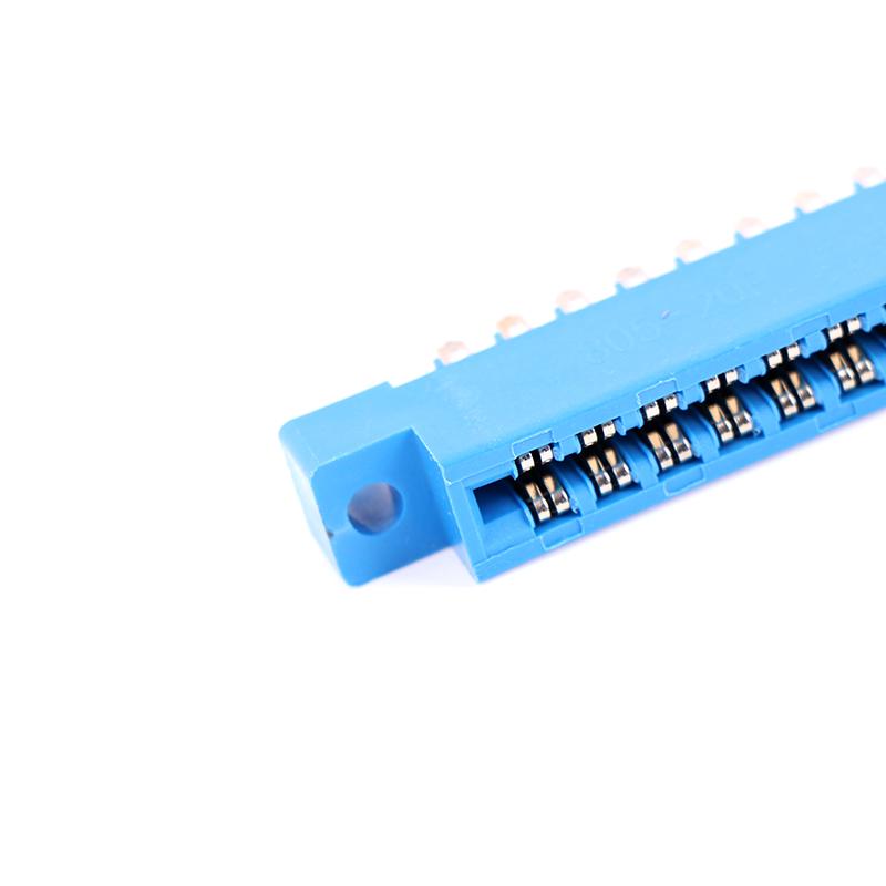 1X разъем для торца карты, двухрядный, 2X10, 20-контактный, шаг 3,96 мм, гнездо для пайки