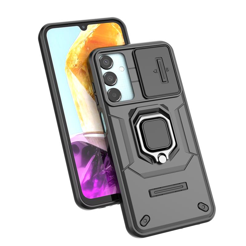 Для Samsung Galaxy M15 5G чехол-кольцо держатель бронированный противоударный чехол для Samsung M15 M 15 5G слайдер объектив защитная задняя крышка