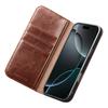 QIALINO For iPhone 17 Pro Case Wallet Stand Genuine Cow Leather Phone Cover