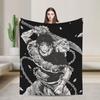 Toji Fushiguro JJK Anime Jujutsu Kaisen Blanket Coral Fleece Plush Spring Autumn Warm Throw Blankets for Sofa Car Bedspreads