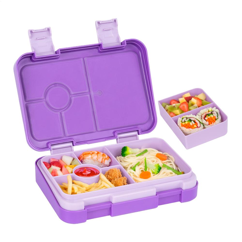 Ланч-бокс бенто с отделениями, контейнер для еды, микроволновка, посудомоечная машина, контейнер для перекуса, для школы, пикника, коробка