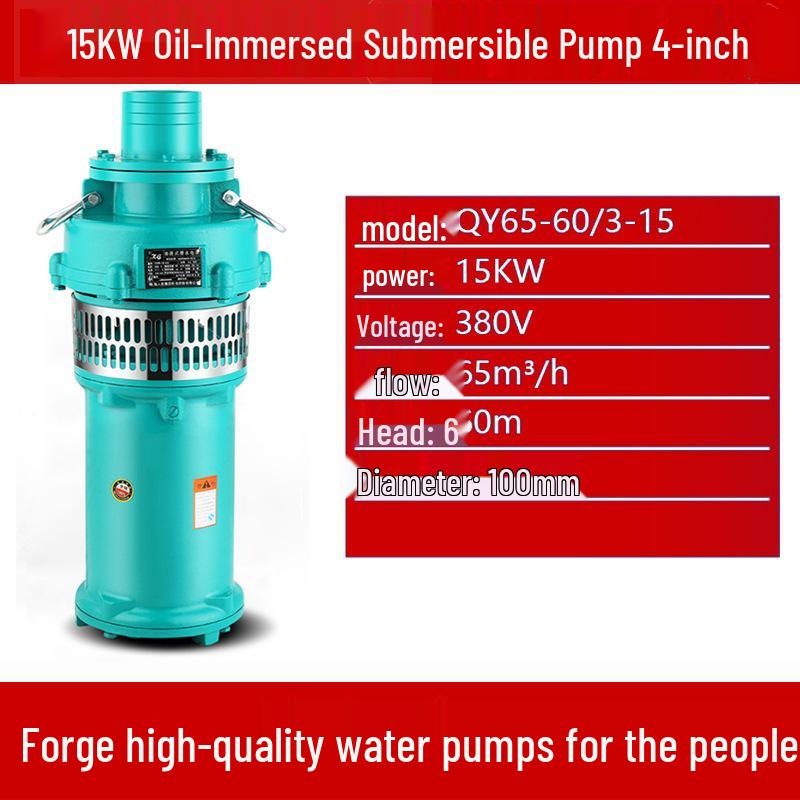 Qy High-Head Three-Phase Submersible Pump, 380V, 22kW/30kW, Ideal for Farmland Irrigation
