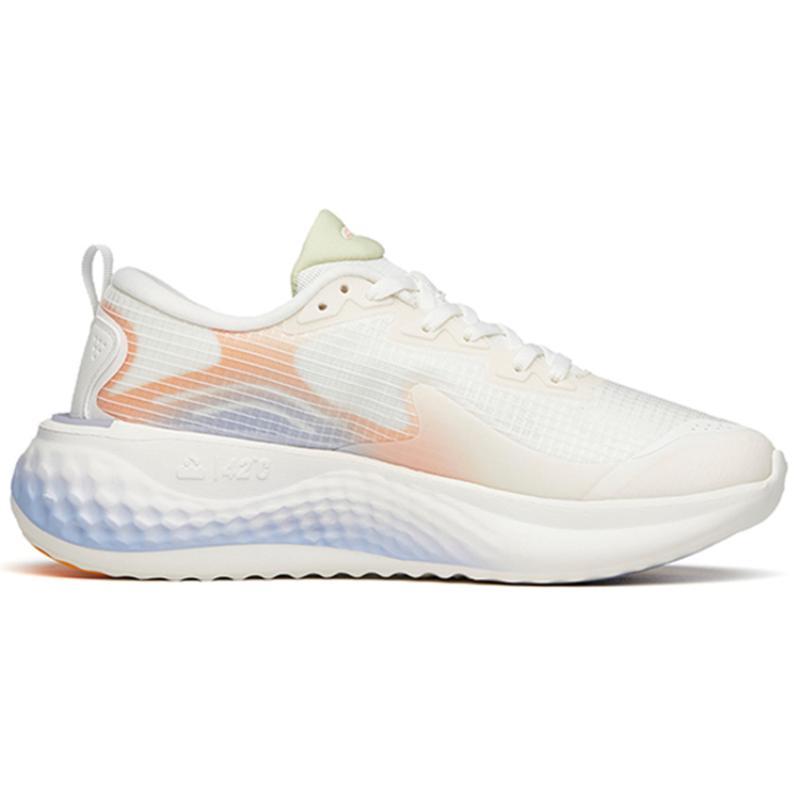 Anta Anti-Slip And Wear-Resistant Lightweight Low-Top Running Shoes Women's White Yellow Sneakers 122145556S-5