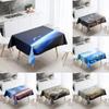 Starry Universe Tablecloth Cumulus  Antifouling Waterproof Rectangular Kitchen Dining Table Home Decoration
