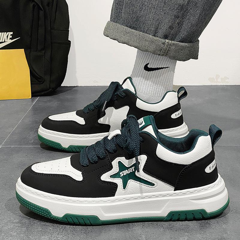 Мужская обувь весна лето 2025 новая студенческая спортивная повседневная обувь на доске с мягкой подошвой мужская обувь рабочая универсальная звездная трендовая обувь