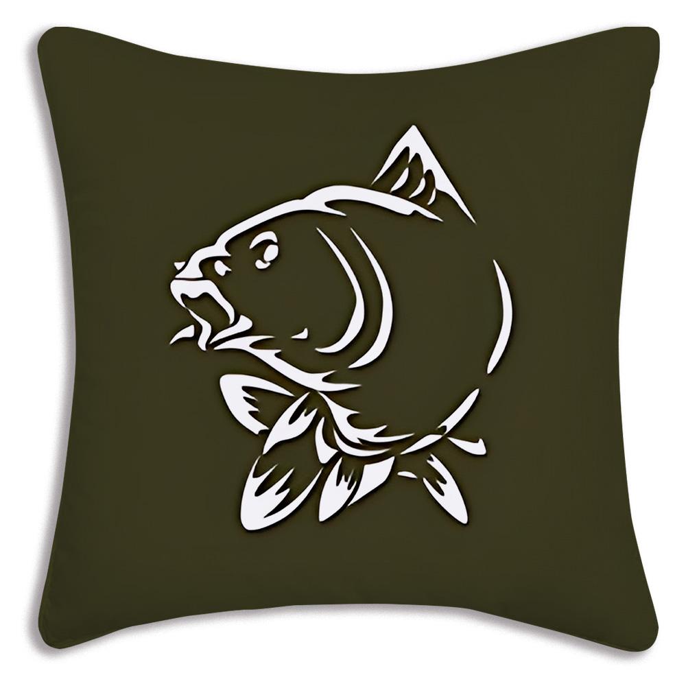 Наволочки Cool Nash Fishing Логотип Декоративные для дивана Домашние Двусторонние Короткий плюш Милая наволочка для подушки