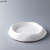 Ceramic Dinner Plate Circular Stone Pattern Soup Plate Vegetable Plates Salad Plates Dessert Dish Restaurant Creative Tableware