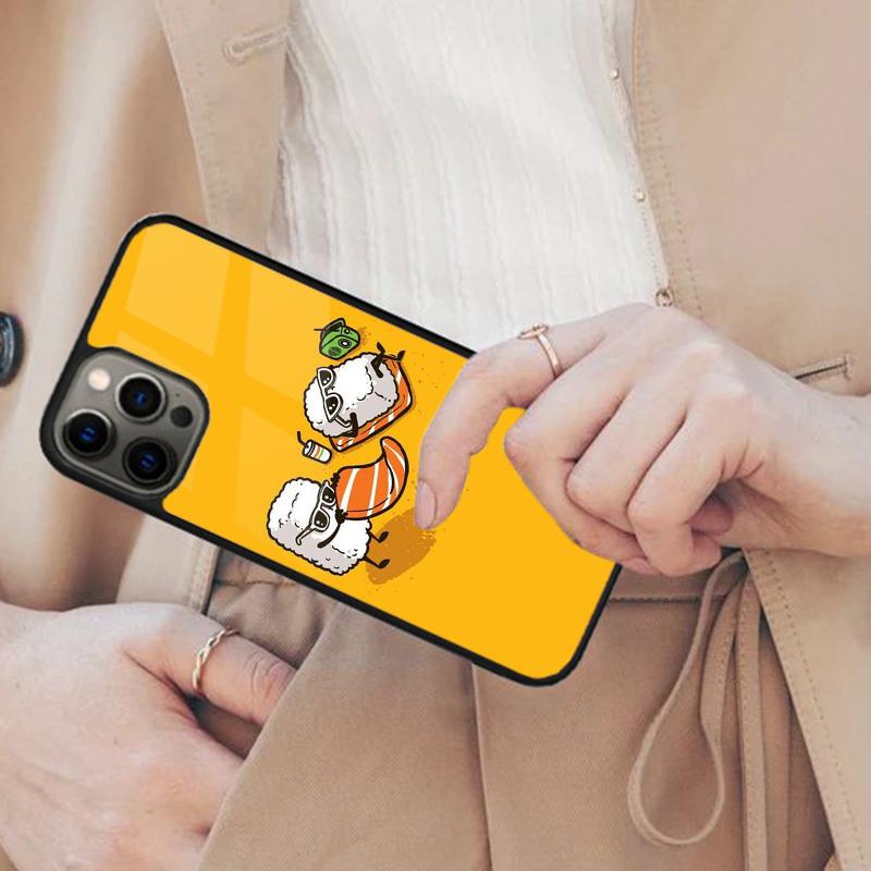 Чехол для телефона с магнитами Food coffee Sushi для APPLE iPhone 17 Air 16 14 13 12 Pro Max 15 Plus Беспроводная зарядка С крышкой MagSafe