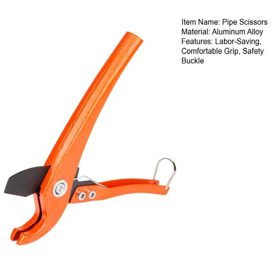 Ножницы для труб, ручка из ПВХ, регулируемый острый, экономичный, автоматический замок, трещотка, многофункциональный резак для шлангов из алюминиевого сплава, сантехник