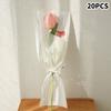 Waterproof Bouquet Plastic Bag Transparent Flower Wrapping Paper New Rose Packaging Bags