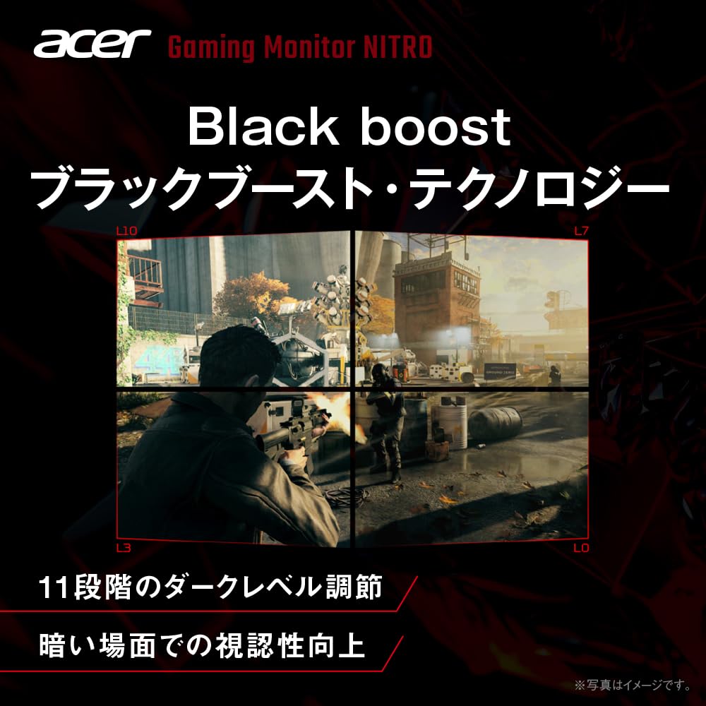 Acer Gaming Monitor Inch IPS Full HD Matte 120Hz 1ms sRGB HDMI DisplayPort Mini 15 Pin No Terminal PS5 Xbox Series Nitro KG241YGbip 23.8 99%