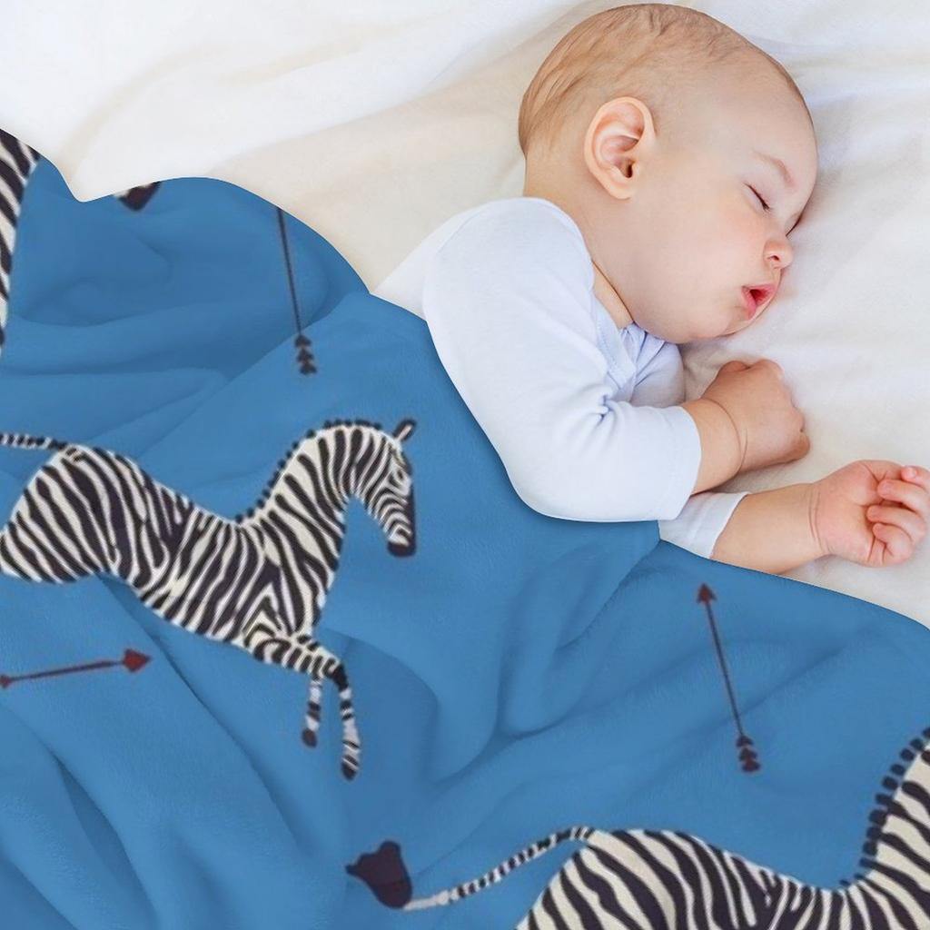 Скаламандр?? зебра (синий) / Семейка Тененбаум Плед Постельное белье На заказ Мягкие диваны Одеяла