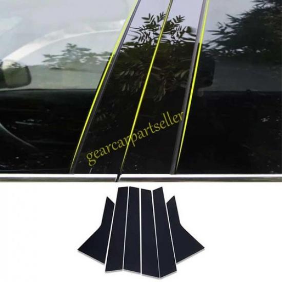 For Kia Forte K3 19-2024 Glossy Black PC Car Window BC Pillar Panel Cover Trim