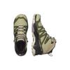 SALOMON X Ultra 4 Mid Gore-Tex Comfortable Versatile Non-Slip Durable Low-Top Hiking Shoes Women Hiking Shoes Green 474550