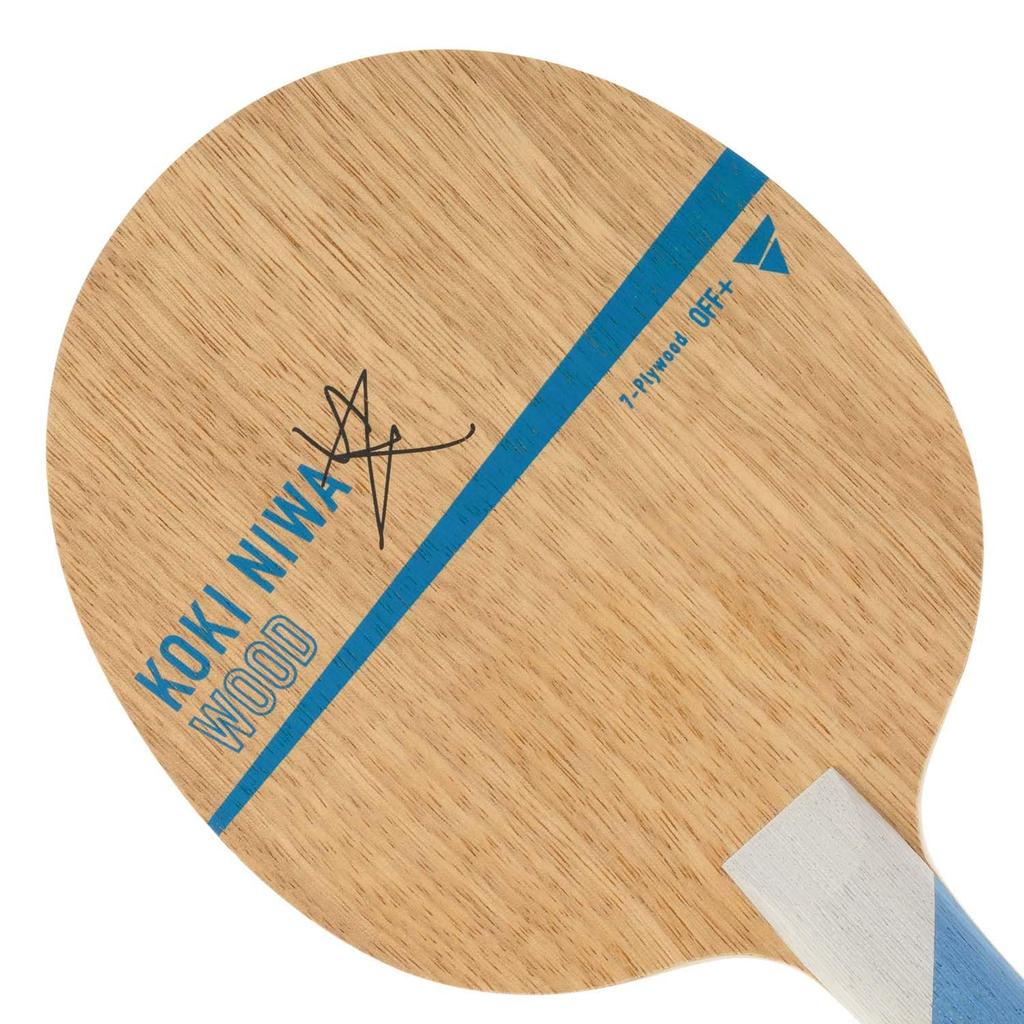 Victas Koki Niwa Wood Shakehand Offensive Table Tennis Model Used by Koki 027204 Racket, 7-Ply Plywood, Flare, Niwa,