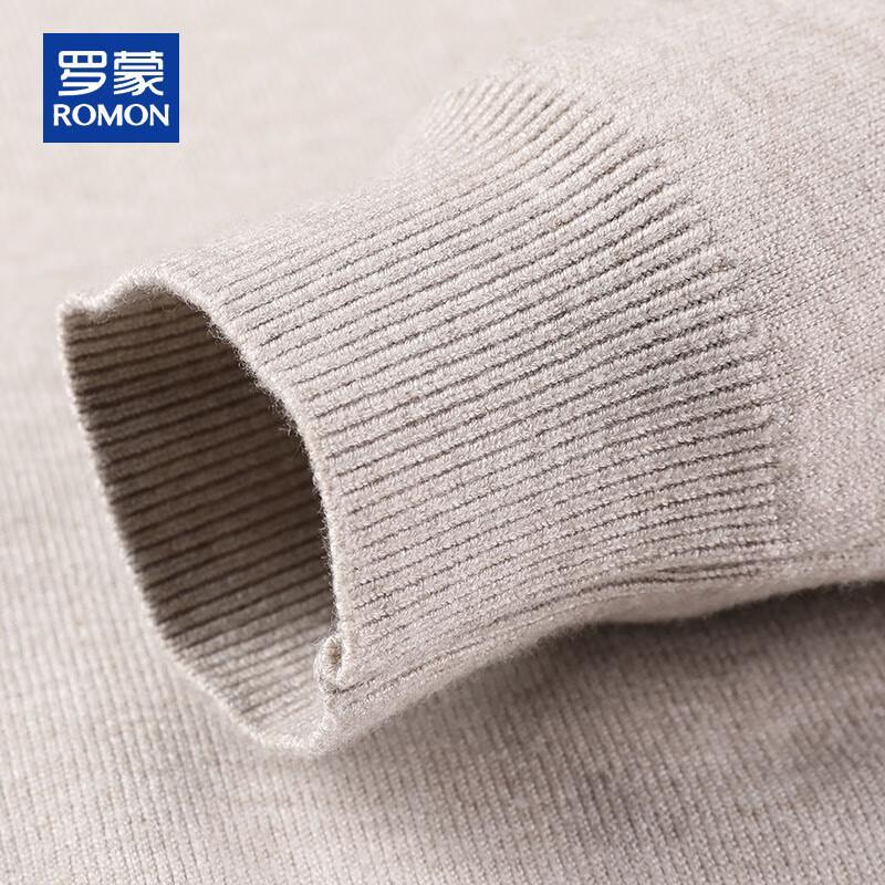 ROMON Мужской вязаный свитер свободного кроя с круглым вырезом