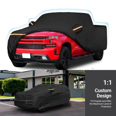 Индивидуальные водонепроницаемые чехлы для автомобиля для Chevrolet Silverado 1500 Crew Cab с кузовом 6.6 фута. Всепогодный водонепроницаемый чехол для пикапа.