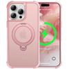 Чехол для iPhone 16 Pro, совместимый с MagSafe, с подставкой, из ТПУ и ПК, ударопрочная задняя крышка телефона
