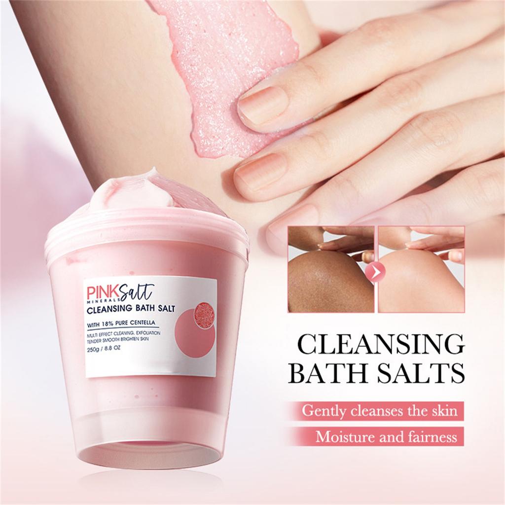 Очищающие кристаллы для ванны 250 г, очищающие кристаллы для тела, глубокое отшелушивание, нормальная кожа, гладкая и мягкая кожа, гранулы для физического отшелушивания