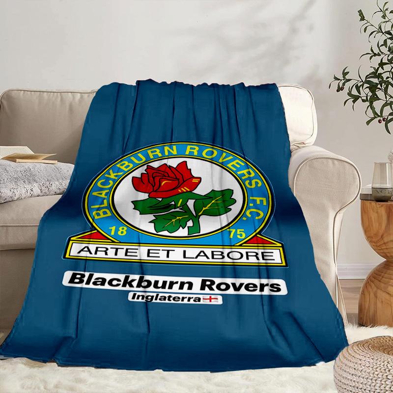 Blackburn Rovers Portable Blanket/Soft Blanket Bedding Blanket Suitable for Travel Camping Living Rooms Offices Sofas Fan Gifts