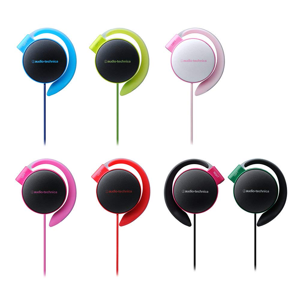 Audio Technica LPK Headphones Wired Ear Hook Ear Fit Light Pink ATH-EQ500