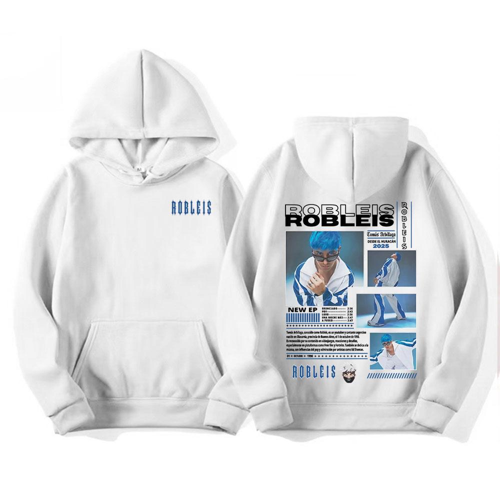 Rapper Robleis Album Tour 2025 Merch Hoodie Men's Clothing Fashion Aesthetic Sweatshirt Male Casual Comfort High Quality Hoodies