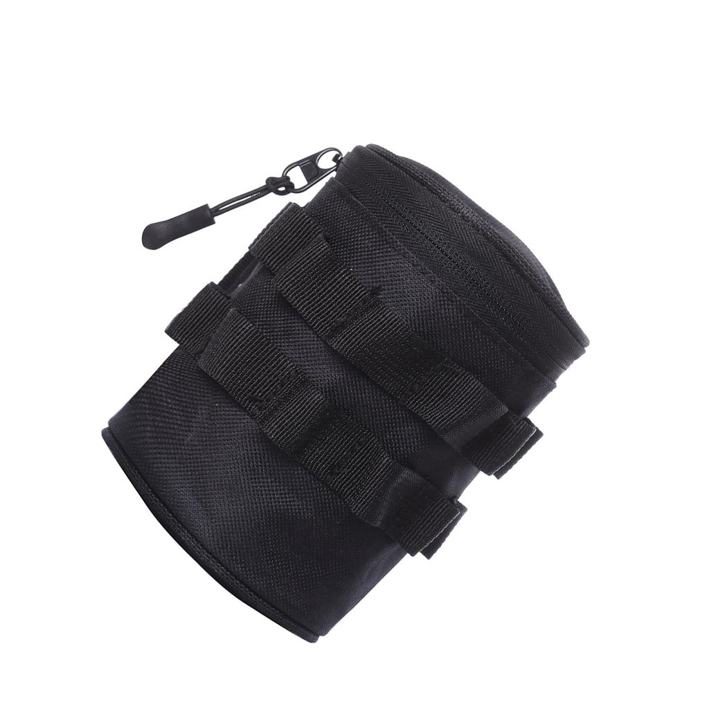 Сумка-держатель для бутылки с водой для путешествий на открытом воздухе, для пеших походов, кемпинга, портативный держатель для стакана с водой, черный S