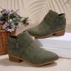 2025 Новые женские ботильоны Удобные Модные Короткие ботинки Женские Большого размера Острый носок Зимняя обувь Женская Zapatos De Mujer