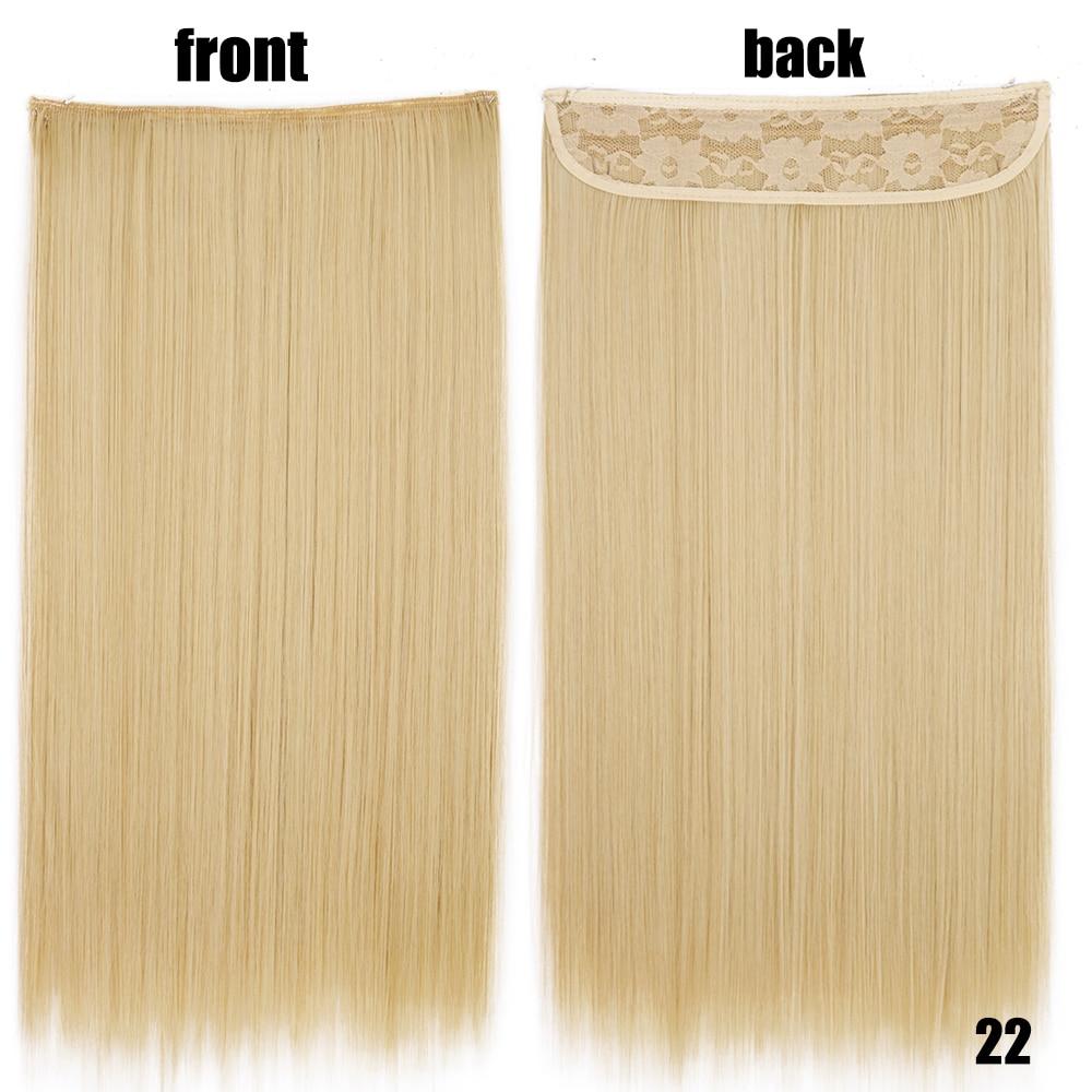 XINRAN 22-дюймовые модные женские волосы для наращивания, устойчивые к высоким температурам, синтетические волны, длинные волосы без клипс, невидимый парик для лески