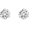 Jewels Prim 2 Ct Round Cut Diamond Stud Earrings Solid Real14K White Gold Push Back Martini Screw Back Women's Lab Created Jewellry