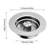 Практичная стальная корзина для слива раковины, простая в использовании и обслуживании, сетчатый фильтр для слива раковины, удобная пробка для слива кухонной раковины для дома