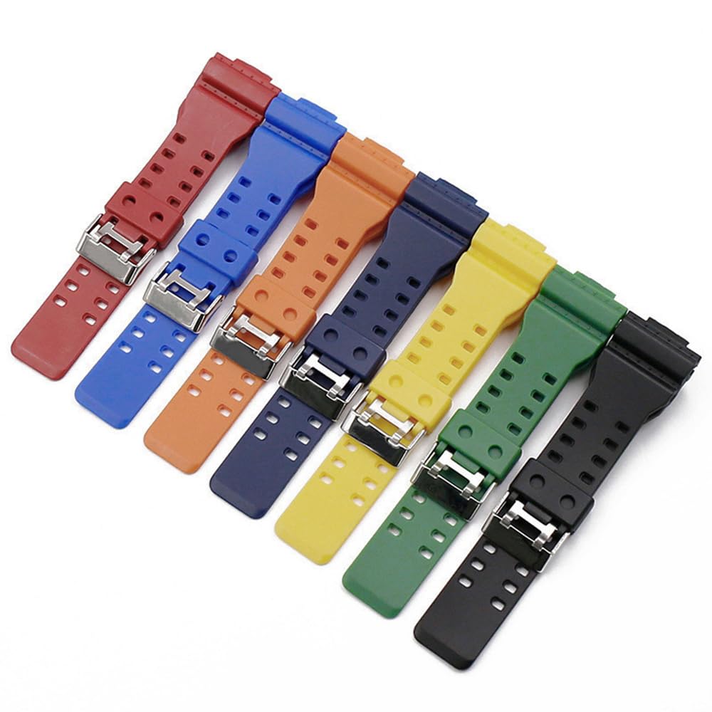 Водонепроницаемые часы шириной 16 мм, совместимые с оригинальными Casio, совместимые с ремешком, браслетами, G-8900A, GR-8900A, GW-8900A, GA-110, GA-100, GD-100, GD-110