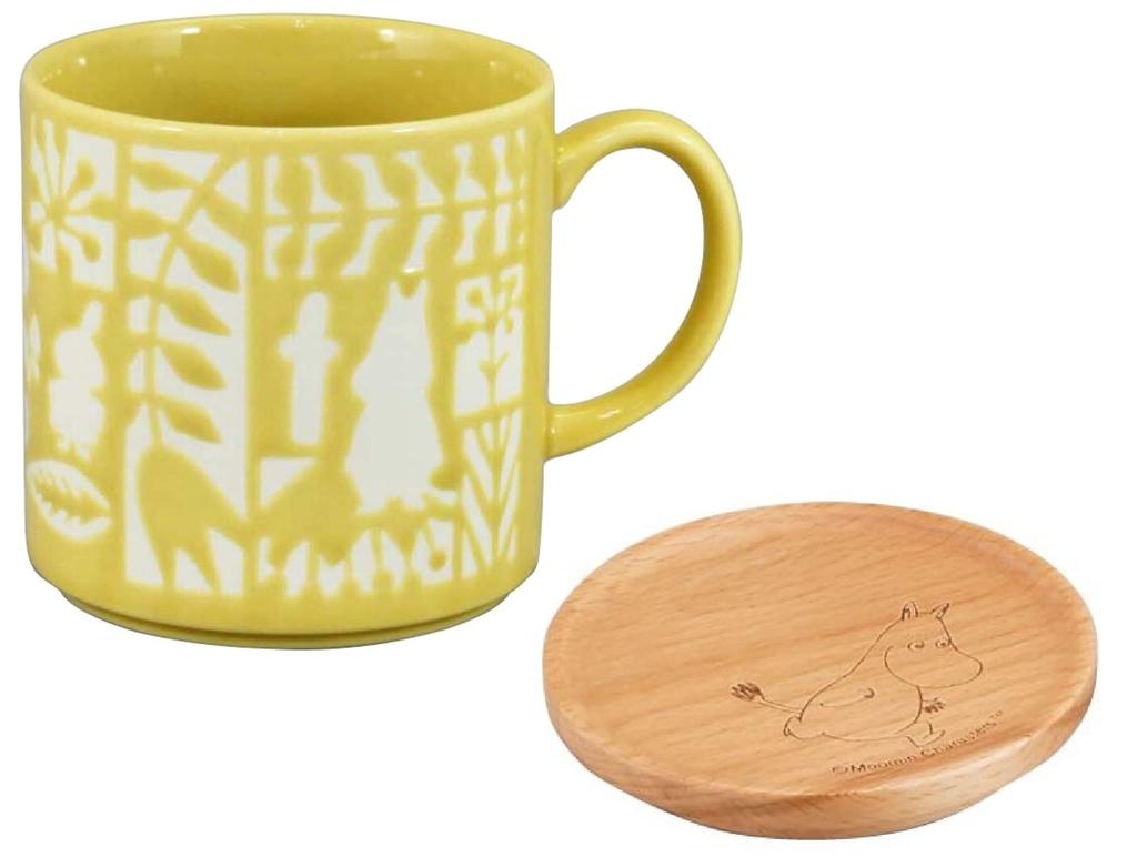 Moomin Mug with Wooden Coaster (Yellow) MM6301-11C
