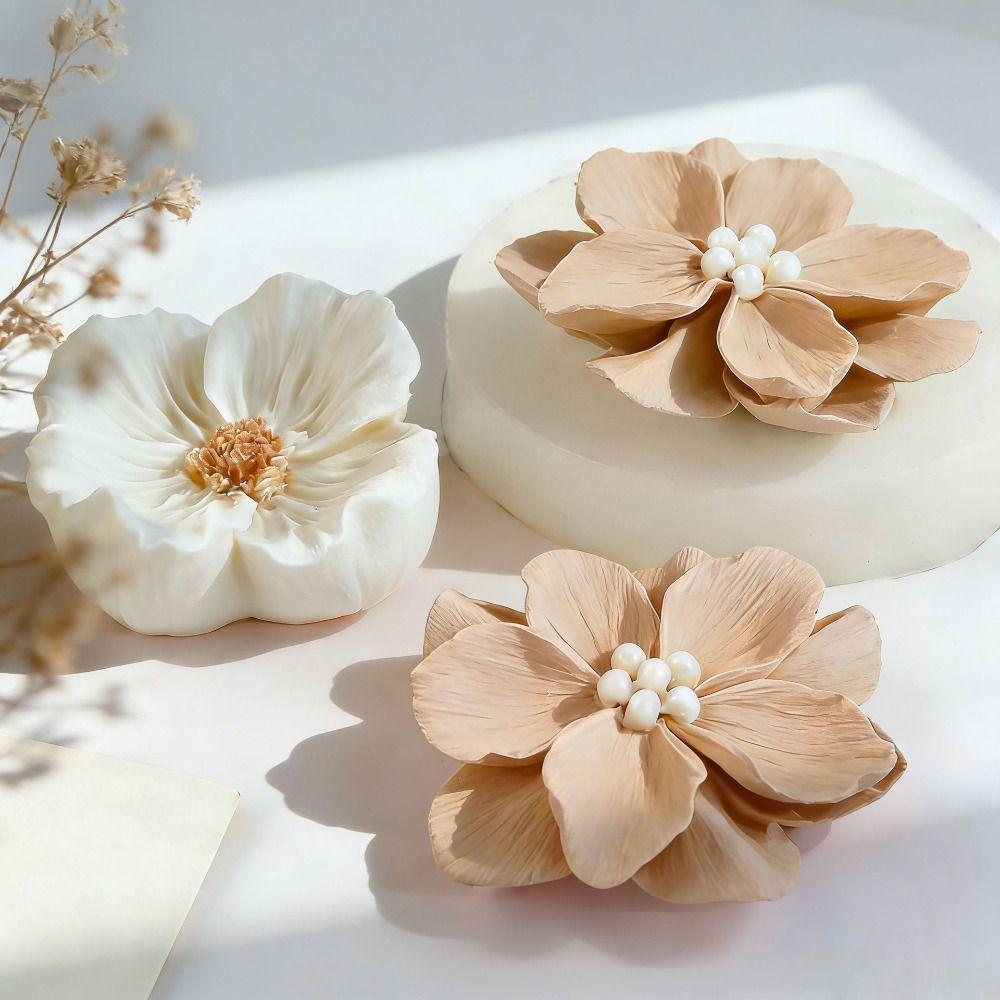 3D Aromatherapy Candle Mold Floral Resin Mold New Plaster Mold Home Decor