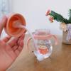 Children Portable Cute Cartoon 350 ML Water Cup Drinking Bottles Straw Drinkware Water Bottle
