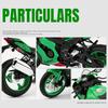 1/9 Kawasaki Ninja ZX-10R High Performance Superbike Alloy Metal Diecast Model Motorcycle Sound & Light High Simulation Collect
