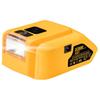 Dual USB Output LED DCB090 Li-ion Battery Charger Adapter for Dewalt
